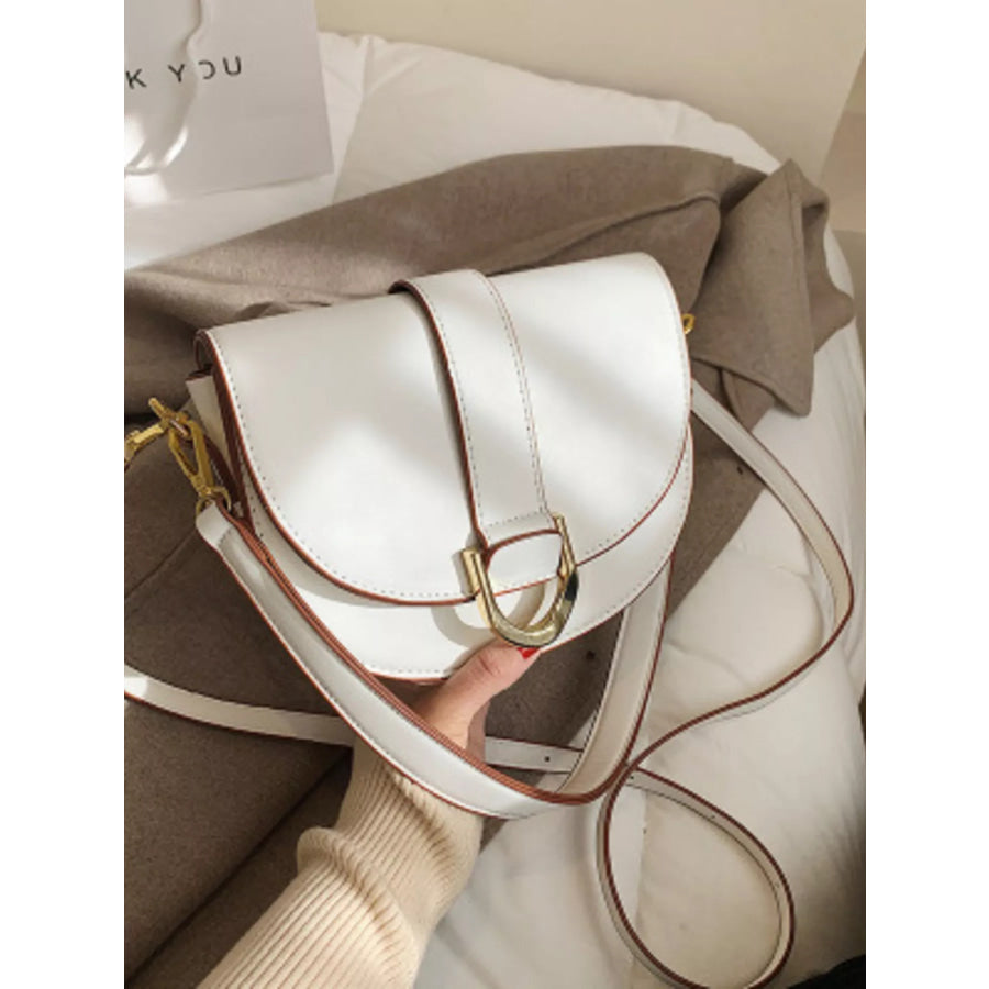 Buckle Flap Crossbody Bag Apparel and Accessories