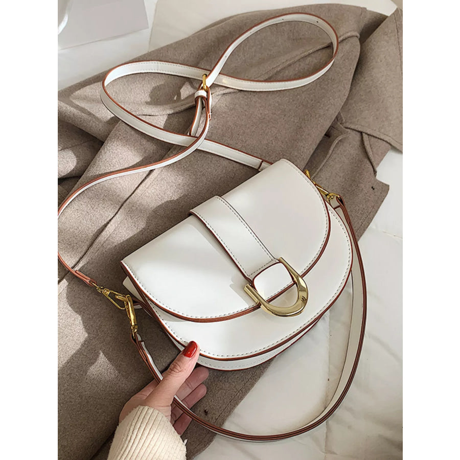 Buckle Flap Crossbody Bag Apparel and Accessories