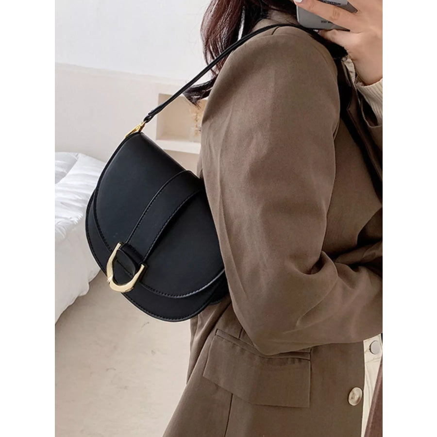 Buckle Flap Crossbody Bag Apparel and Accessories