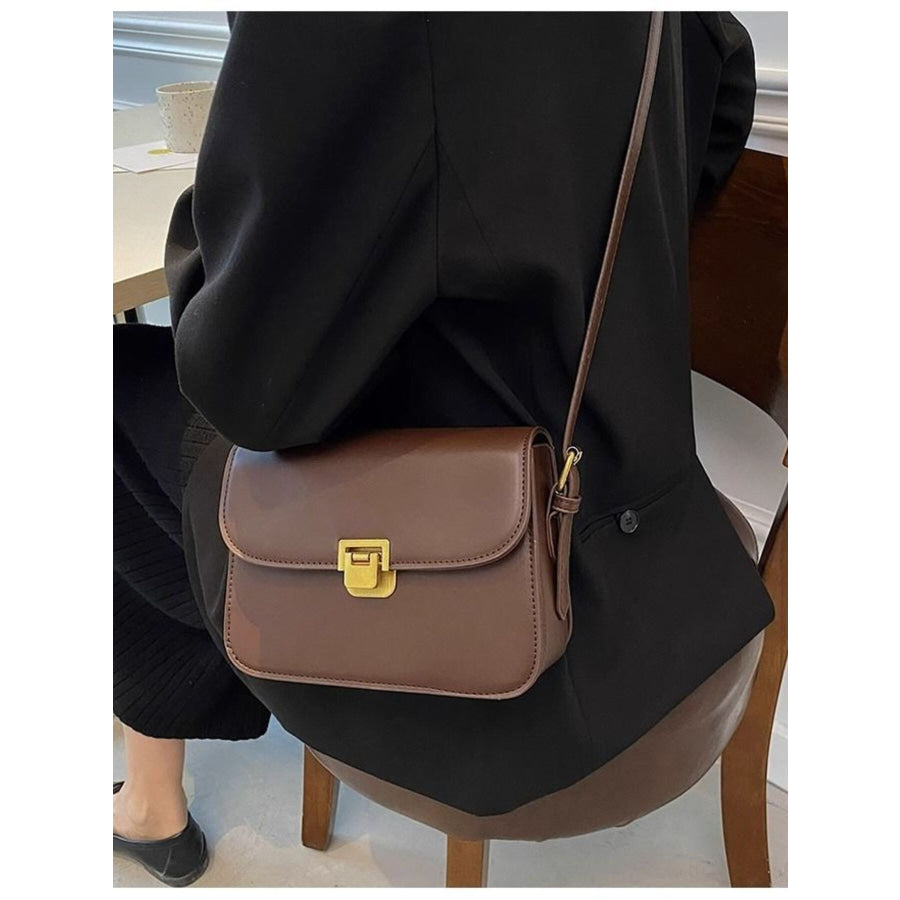 Buckle Flap Shoulder Bag Apparel and Accessories