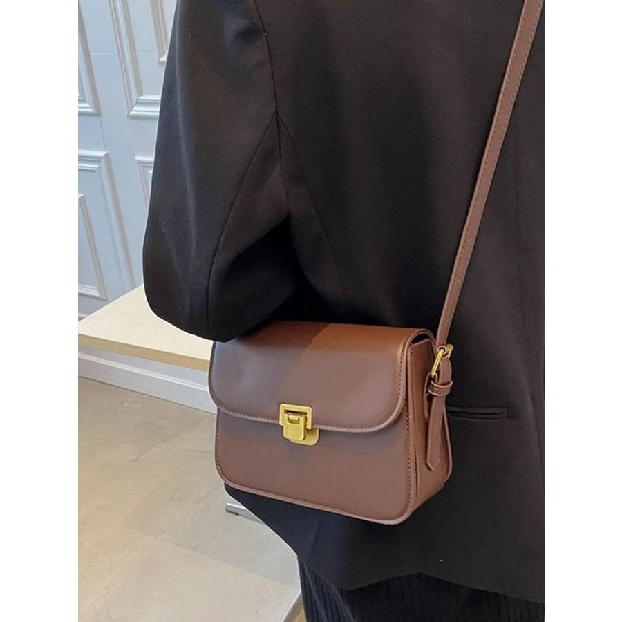 Buckle Flap Shoulder Bag Apparel and Accessories
