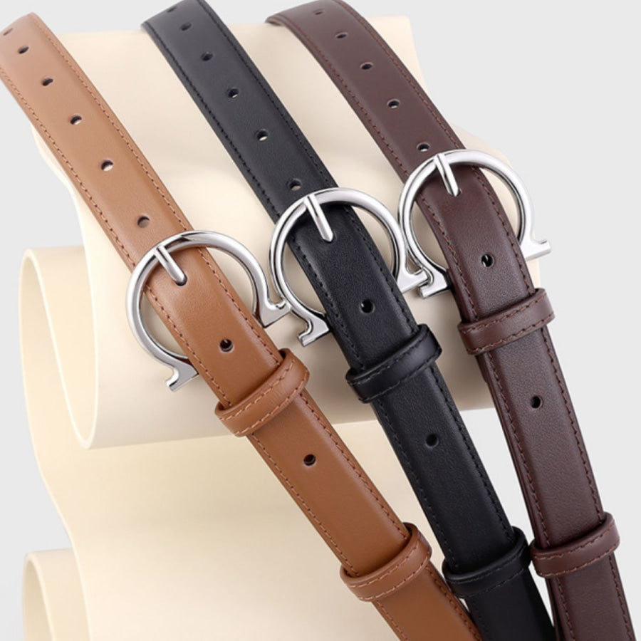 Buckle Leather Belt Apparel and Accessories