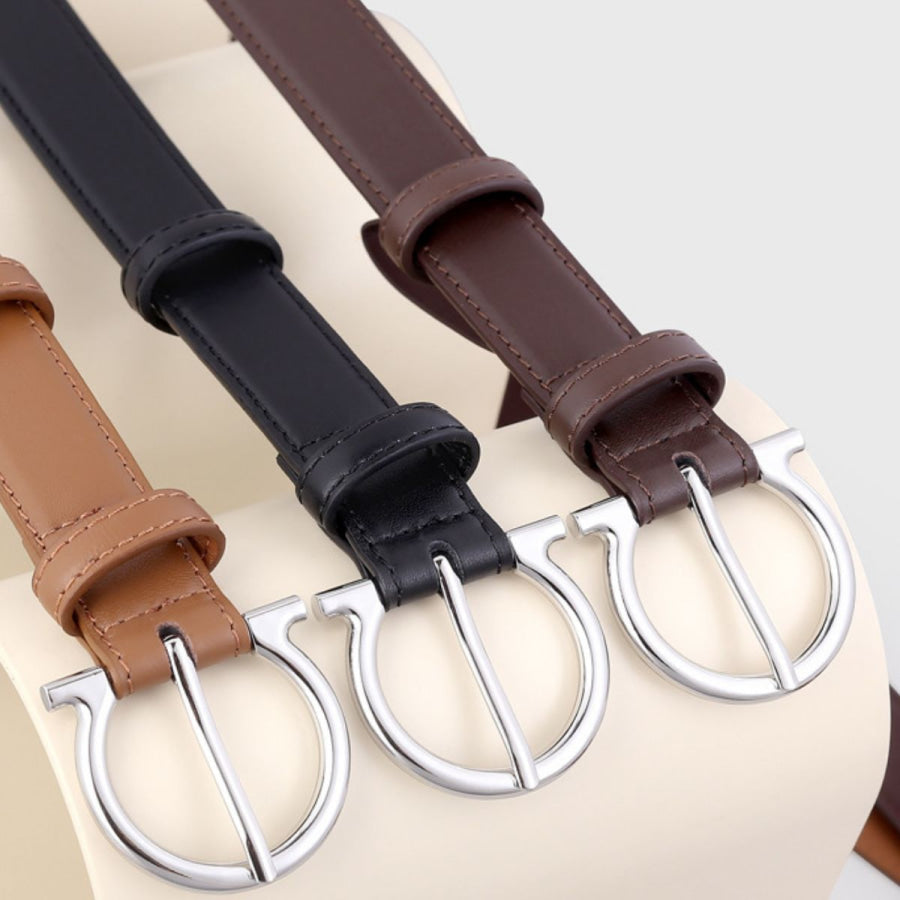 Buckle Leather Belt Apparel and Accessories