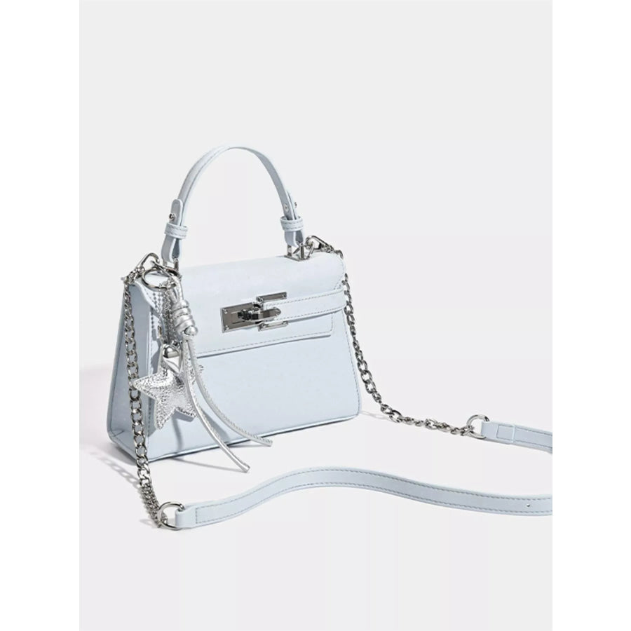 Buckle Leather Handbag Apparel and Accessories