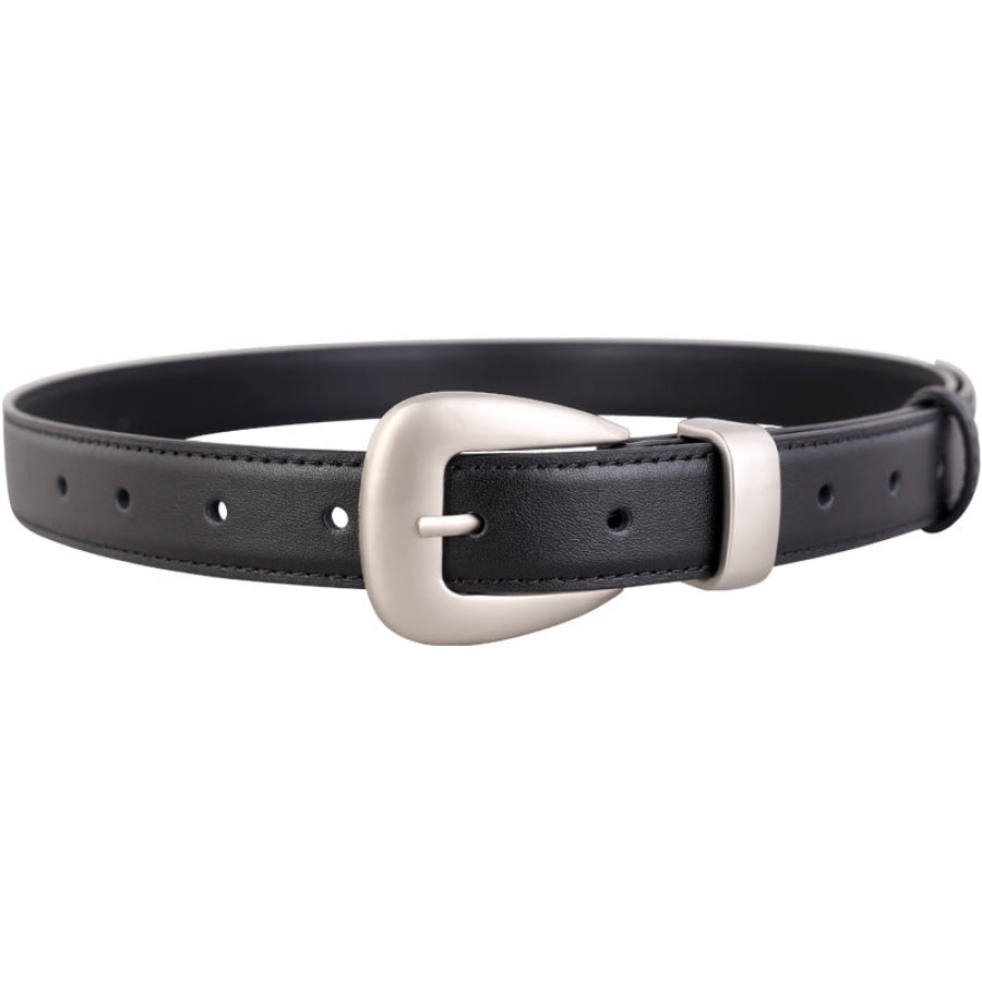 Buckle Skinny Leather Belt Apparel and Accessories