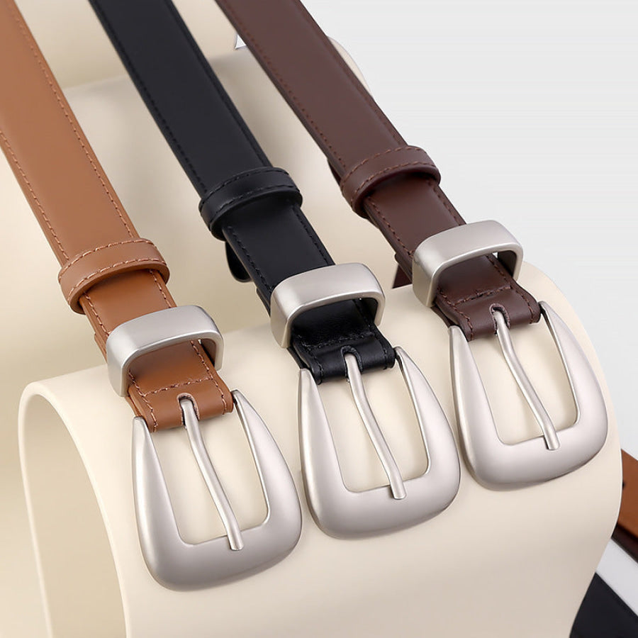 Buckle Skinny Leather Belt Apparel and Accessories