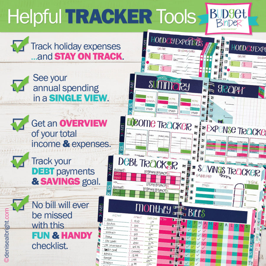 Budget Binder™ Bill Tracker Financial Planner Budgeting