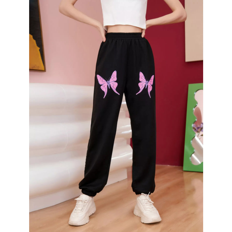 Butterfly Casual Sweatpants Apparel and Accessories