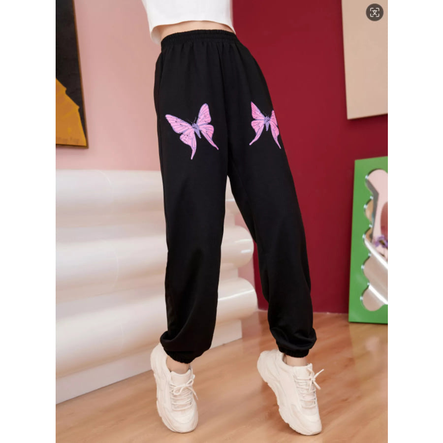 Butterfly Casual Sweatpants Apparel and Accessories