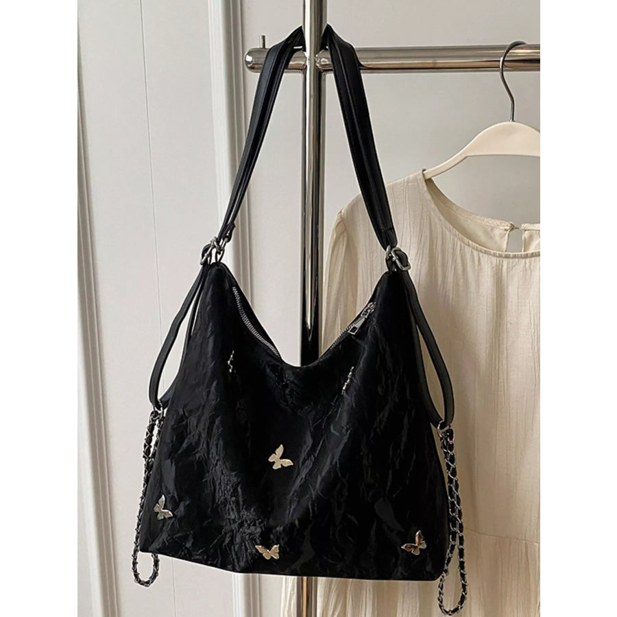 Butterfly Decor Cloud Charm Shoulder Bag Apparel and Accessories