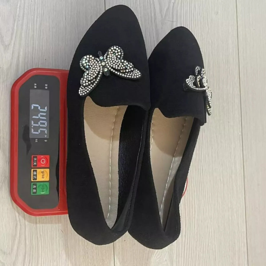 Butterfly Decor Slip-Ons Apparel and Accessories