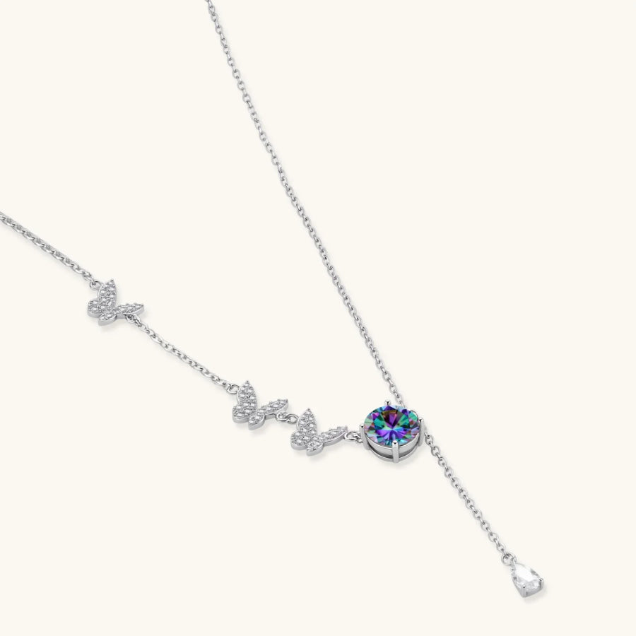 Butterfly Dreams Moissanite Necklace by Sandee Rain Boutique Necklaces