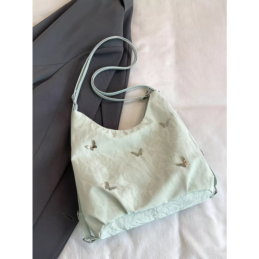 Butterfly Lightweight Shoulder Bag Green / One Size Apparel and Accessories