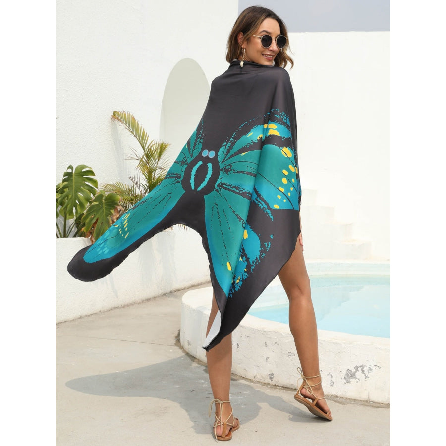 Butterfly Spaghetti Strap Cover Up Apparel and Accessories