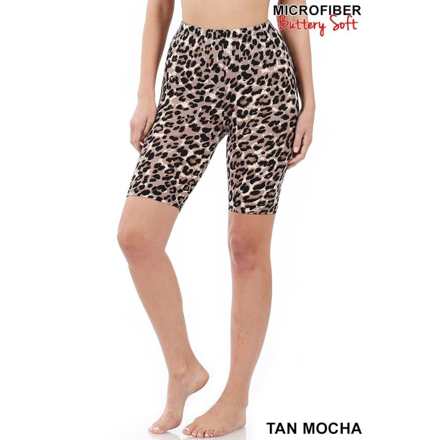 NEW! Buttery Soft Microfibre Bike Shorts Leopard and Camo prints! Leggings