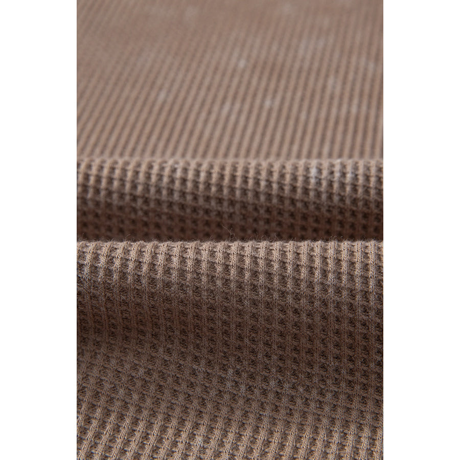 Button Detail Long Sleeve Top Apparel and Accessories