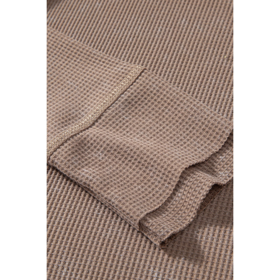 Button Detail Long Sleeve Top Apparel and Accessories