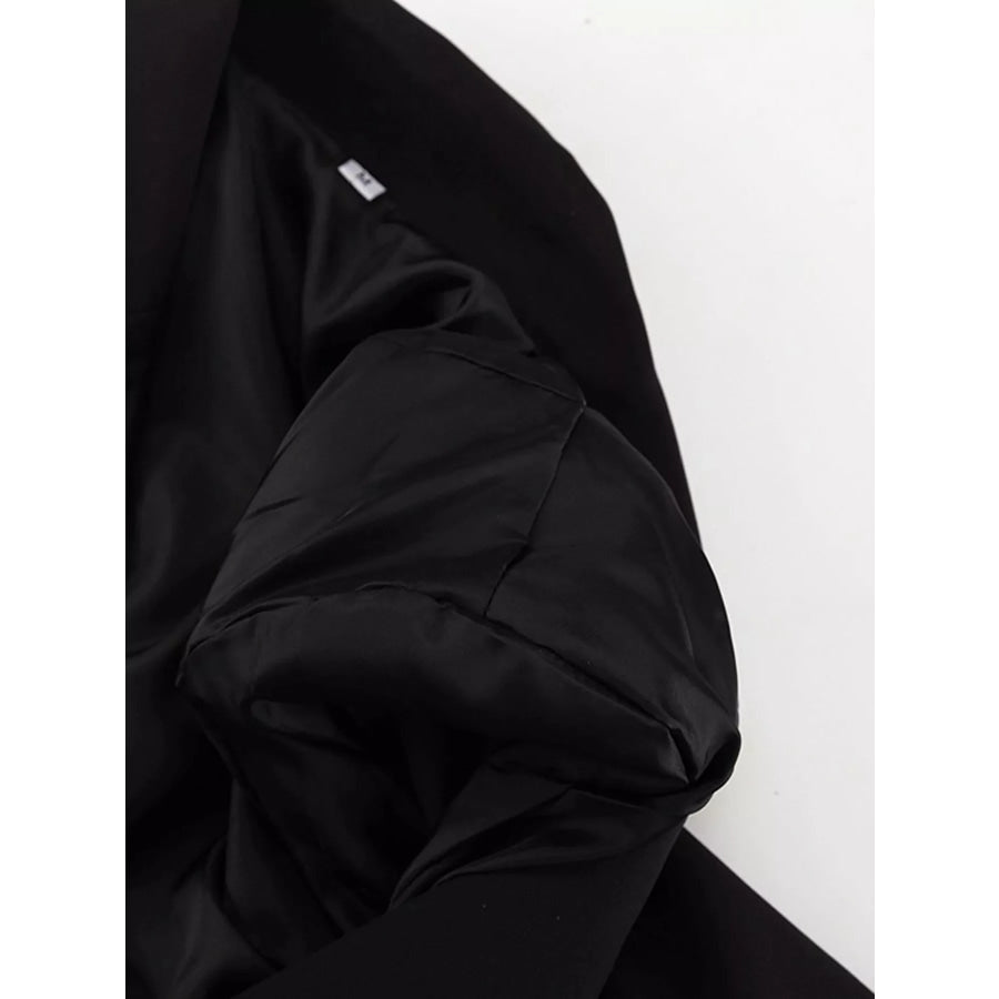 Button-Down Blazer Dress with Cut-out Waist Apparel and Accessories