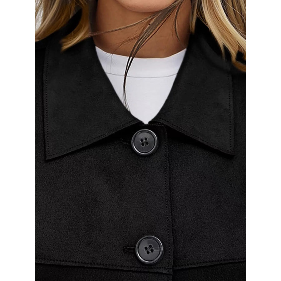 Button-Down Cropped Jacket Apparel and Accessories