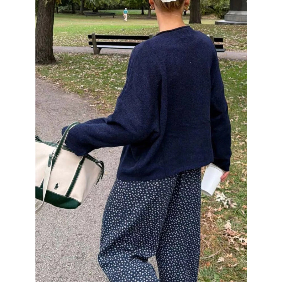Button-Down Dropped Shoulder Cardigan Apparel and Accessories