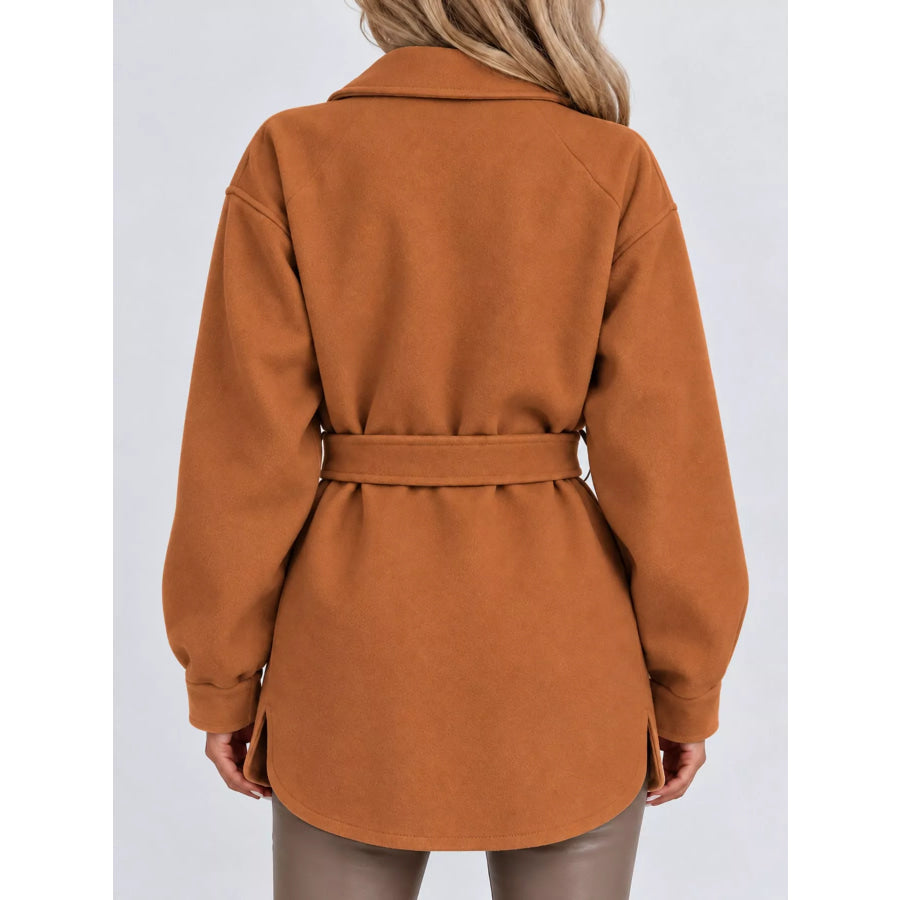 Button-Down Dropped Shoulder Outerwear Apparel and Accessories