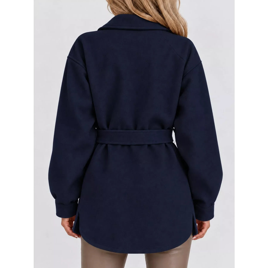 Button-Down Dropped Shoulder Outerwear Apparel and Accessories