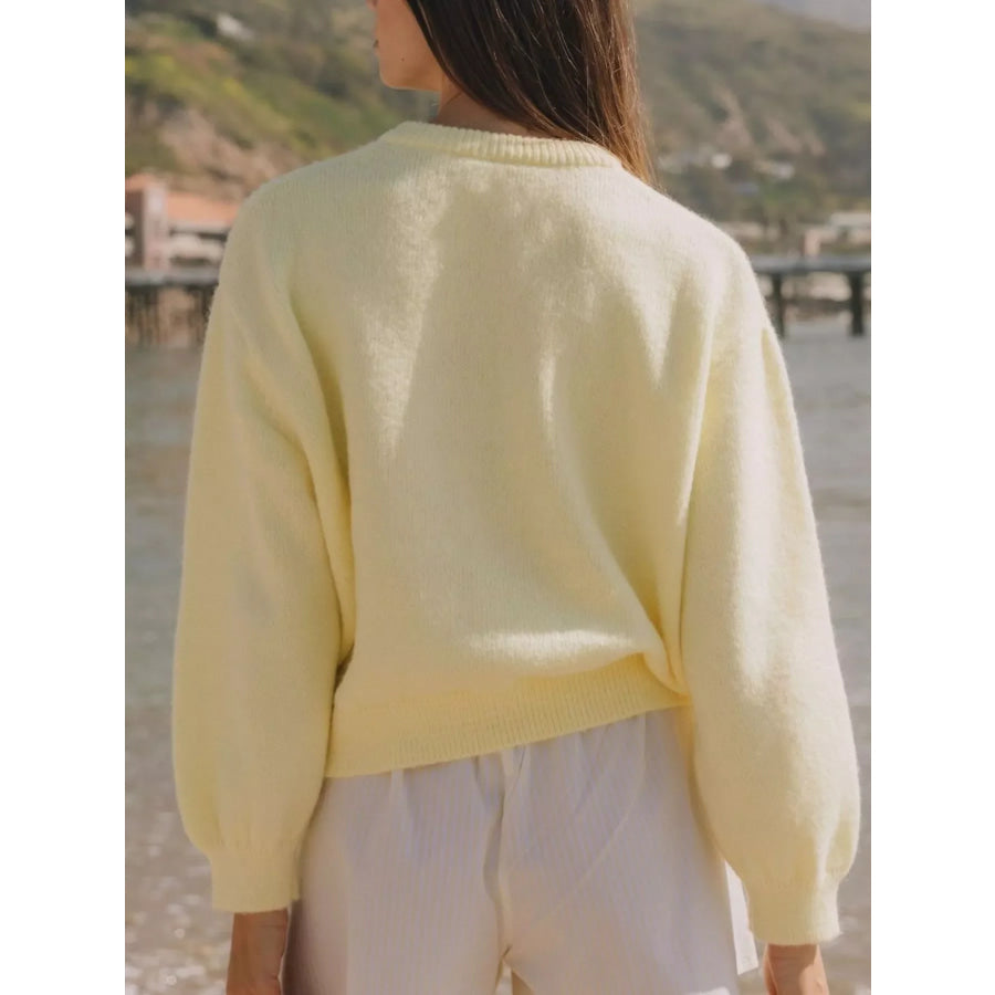 Button-Down Knit Cardigan Apparel and Accessories