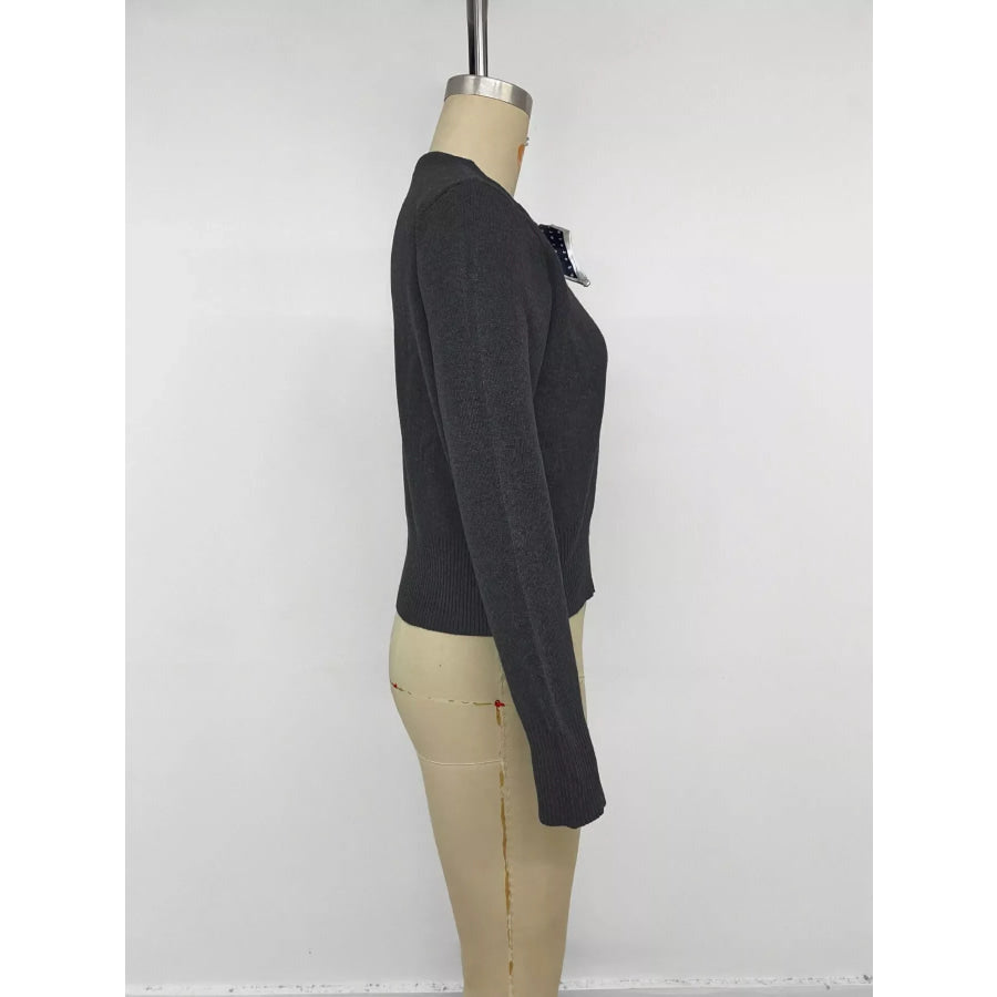 Button-Down Knit Cardigan Apparel and Accessories