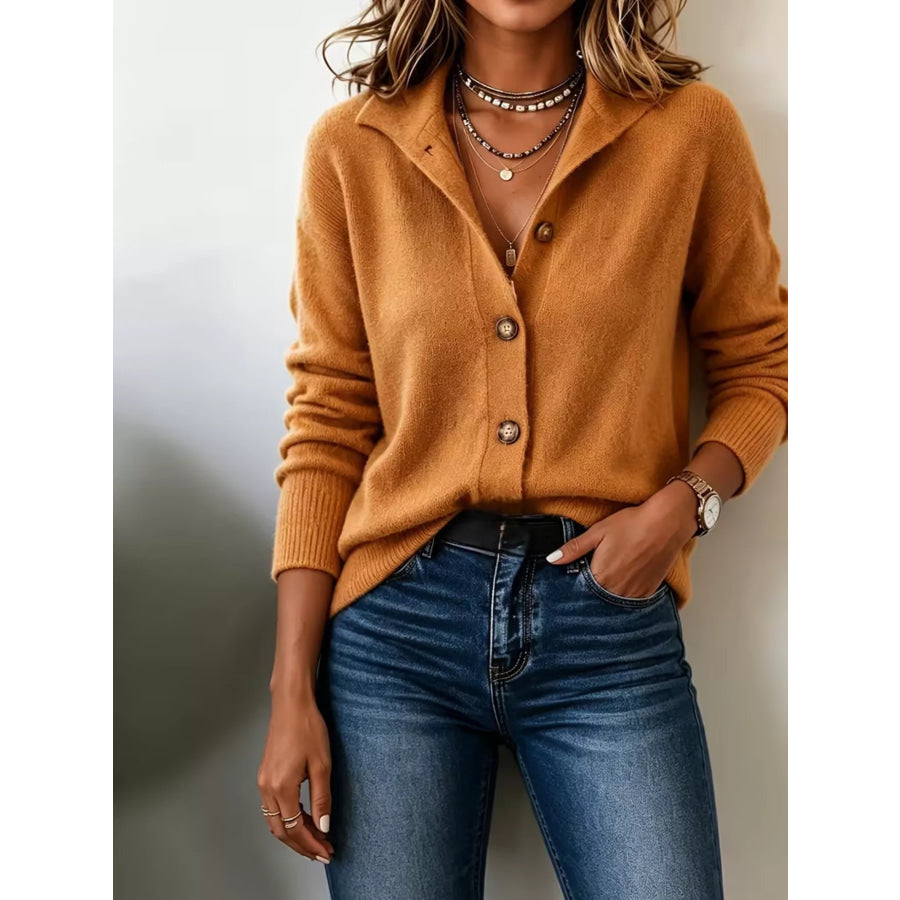 Button-Down Knit Cardigan Apparel and Accessories