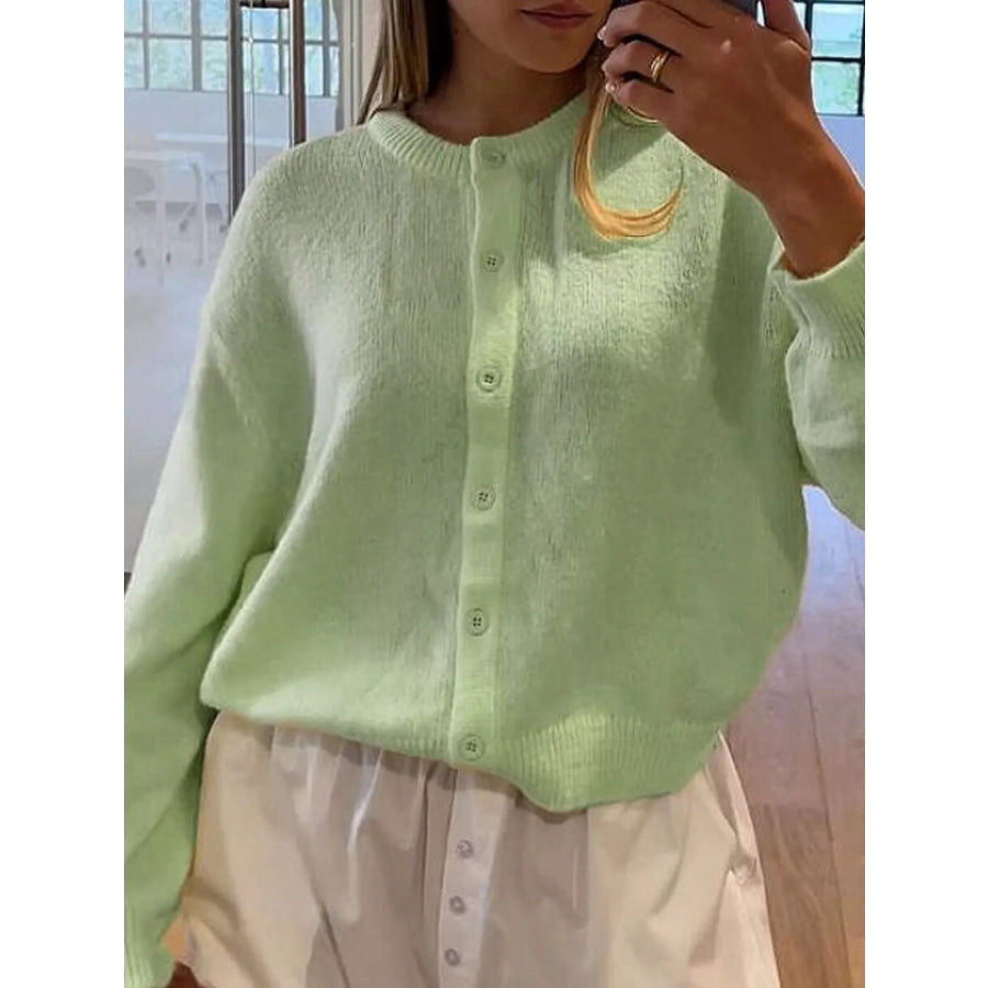 Button-Down Knit Cardigan Apparel and Accessories