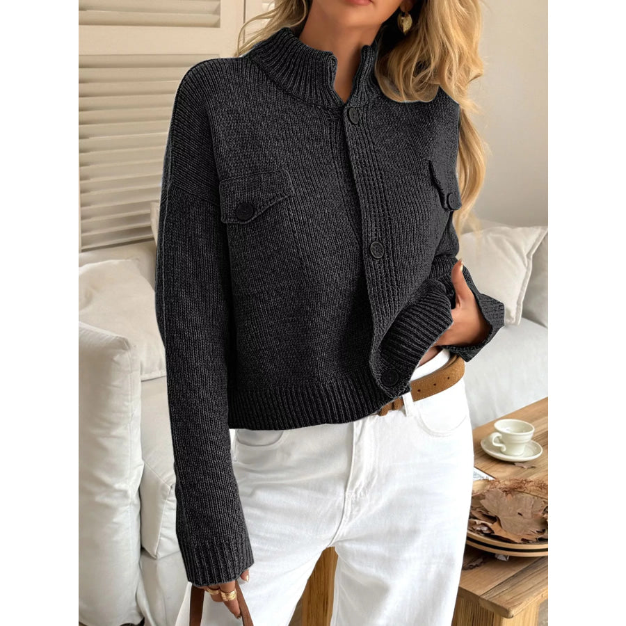 Button-Down Knit Cardigan Apparel and Accessories