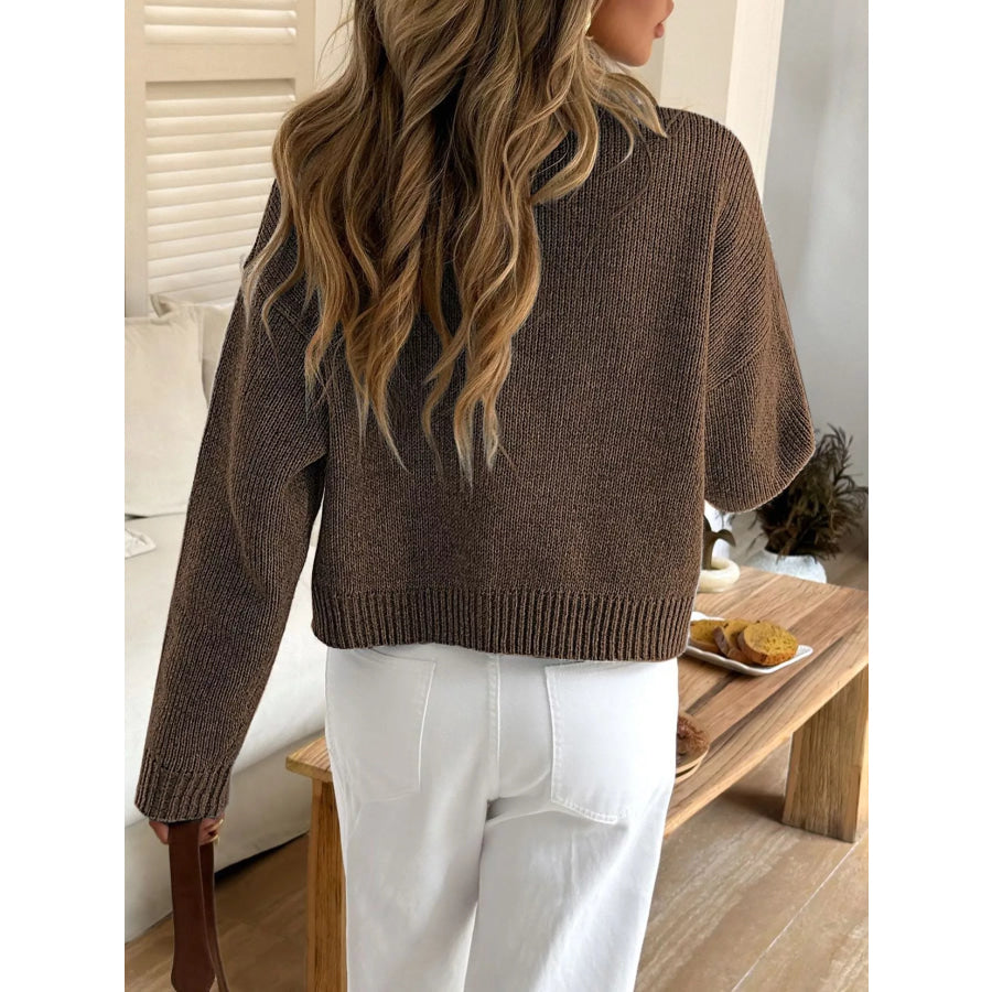 Button-Down Knit Cardigan Apparel and Accessories