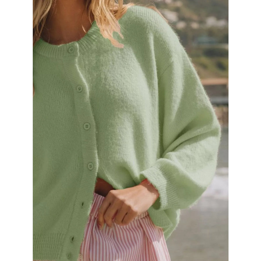 Button-Down Knit Cardigan Apparel and Accessories