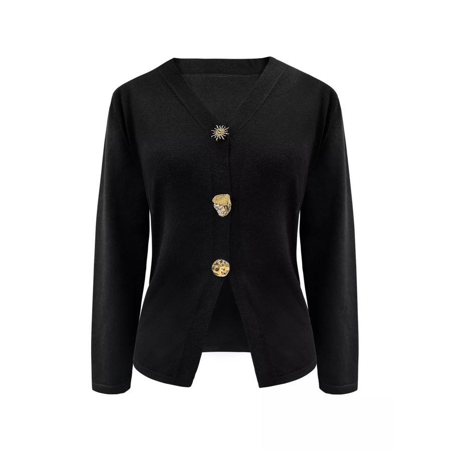 Button-Down Knit Cardigan Apparel and Accessories
