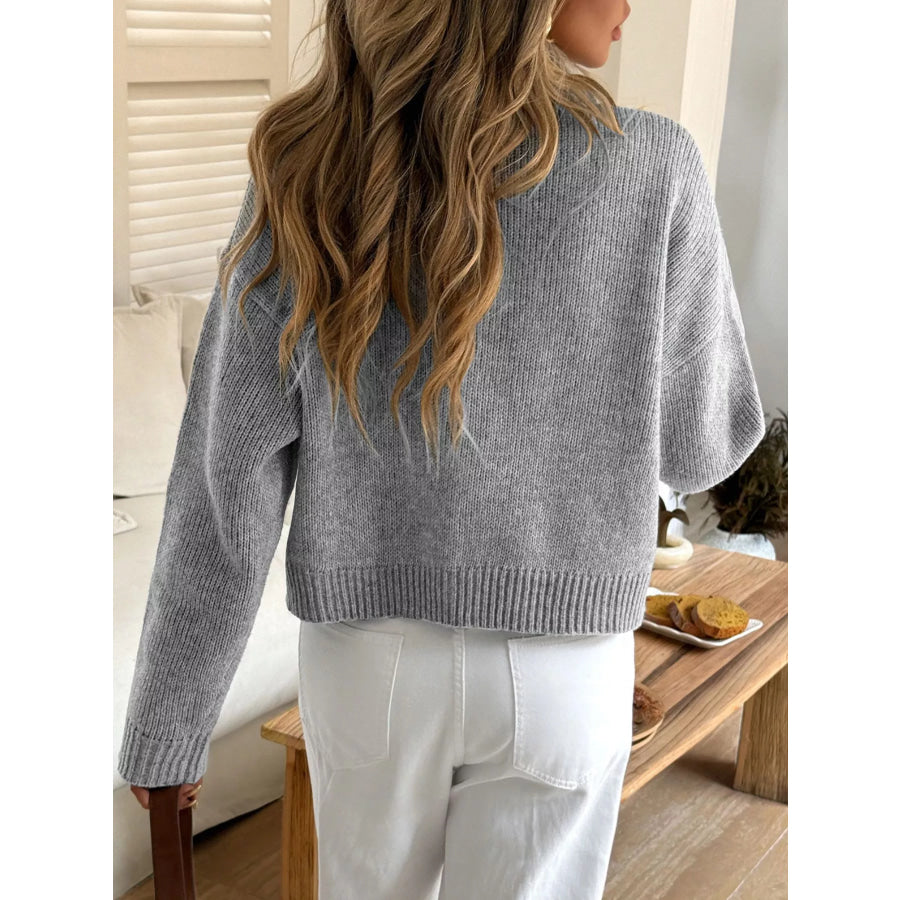 Button-Down Knit Cardigan Apparel and Accessories
