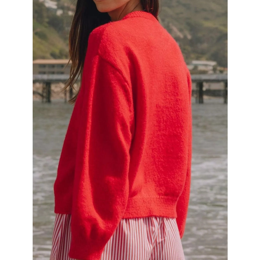 Button-Down Knit Cardigan Apparel and Accessories