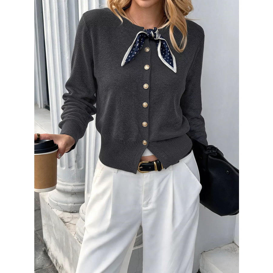 Button-Down Knit Cardigan Apparel and Accessories
