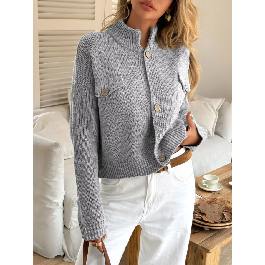 Button-Down Knit Cardigan Apparel and Accessories