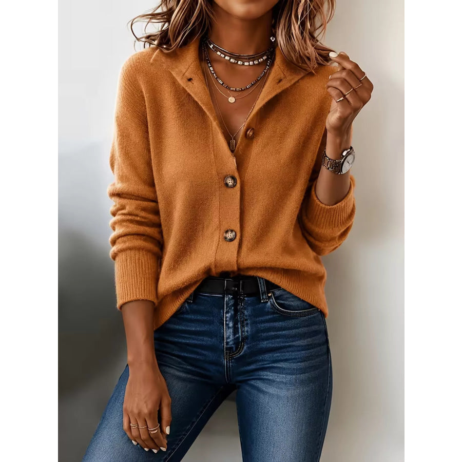 Button-Down Knit Cardigan Apparel and Accessories