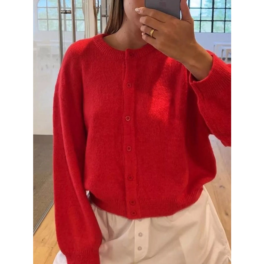 Button-Down Knit Cardigan Apparel and Accessories