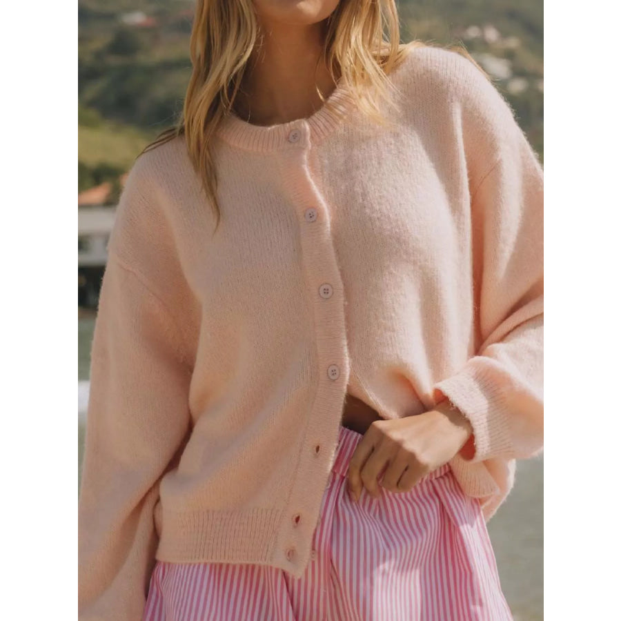 Button-Down Knit Cardigan Apparel and Accessories