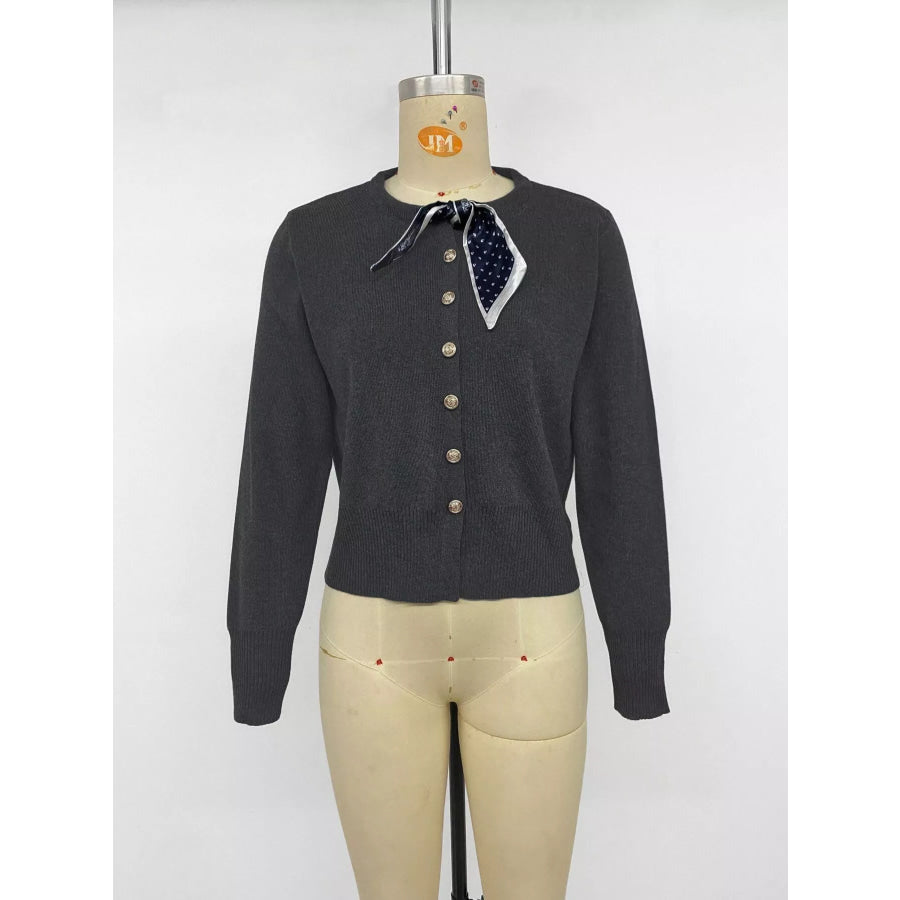 Button-Down Knit Cardigan Apparel and Accessories