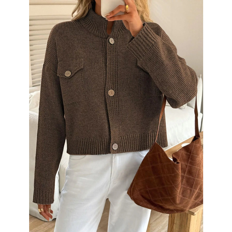 Button-Down Knit Cardigan Apparel and Accessories