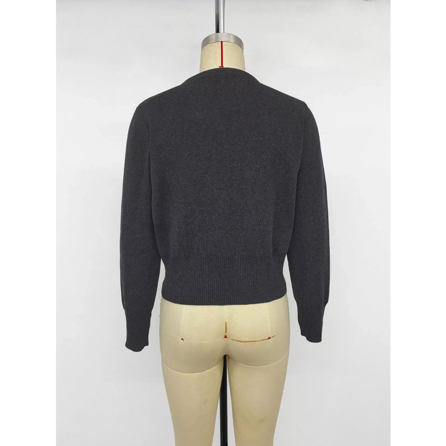 Button-Down Knit Cardigan Apparel and Accessories