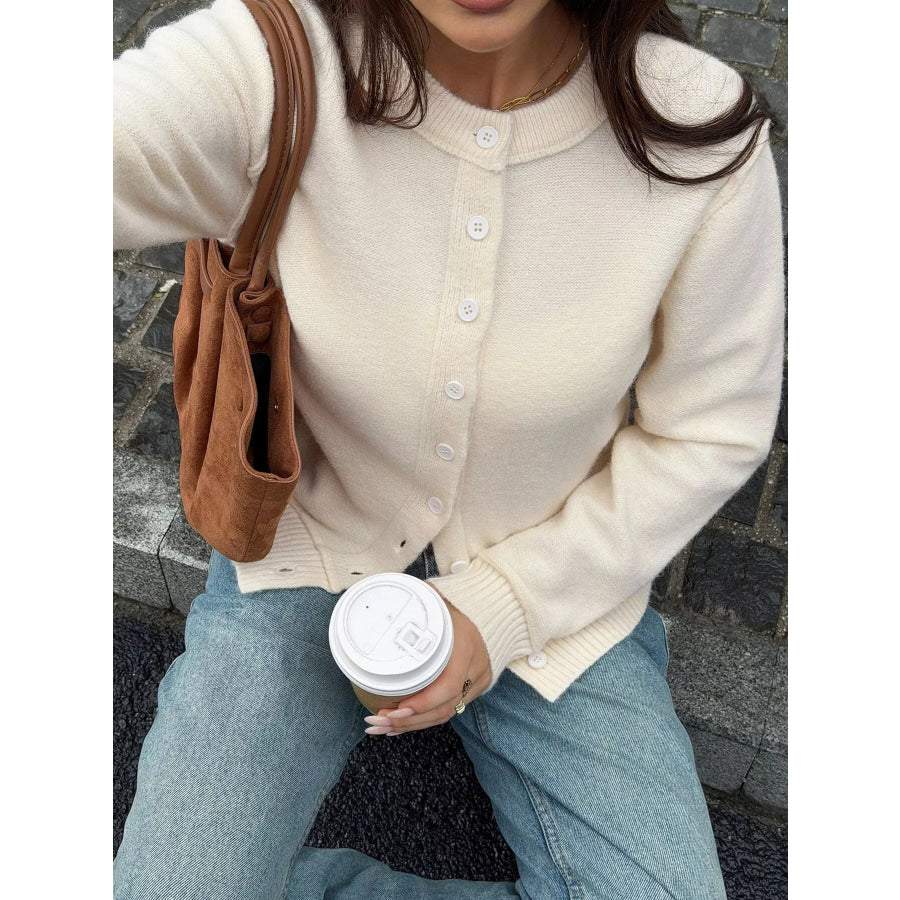 Button-Down Knit Cardigan Apparel and Accessories