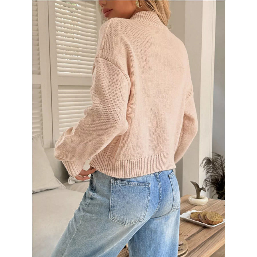 Button-Down Knit Cardigan Apparel and Accessories