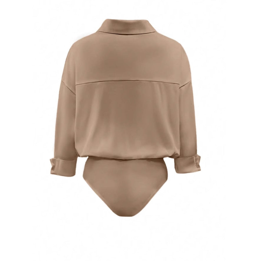 Button-Down Long Sleeve Bodysuit Apparel and Accessories