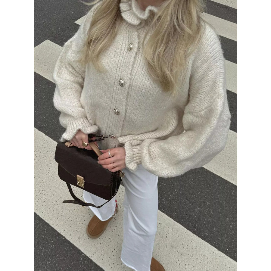 Button-Down Long Sleeve Cardigan Apparel and Accessories