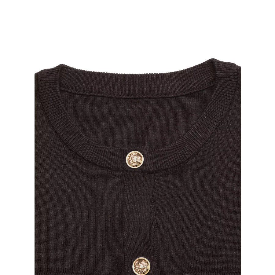 Button Down Long Sleeve Cardigan Apparel and Accessories