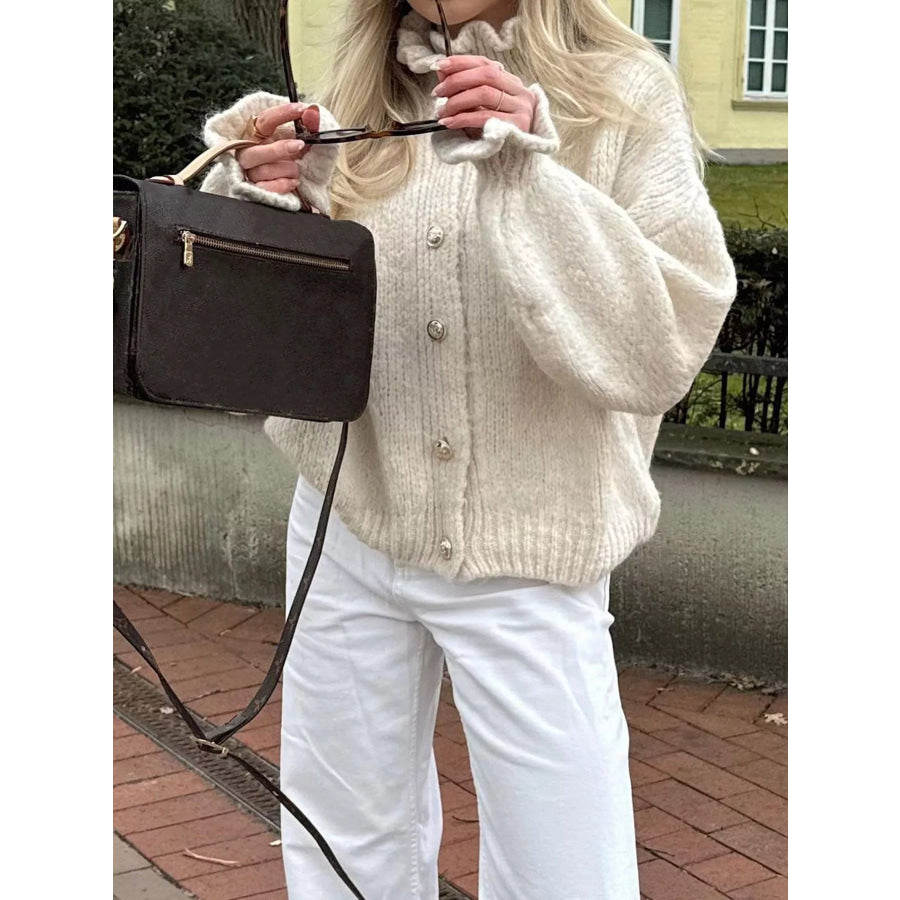 Button-Down Long Sleeve Cardigan Apparel and Accessories
